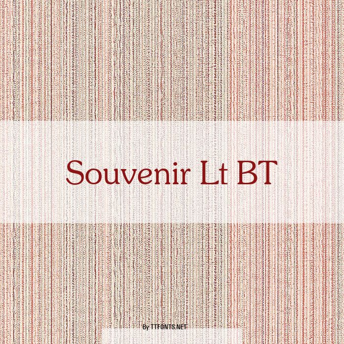 Souvenir Lt BT example